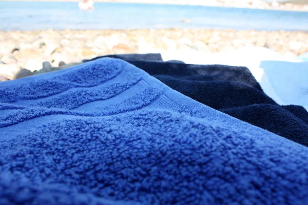 Beach Towel Sea Coast — Stock Photo, Image