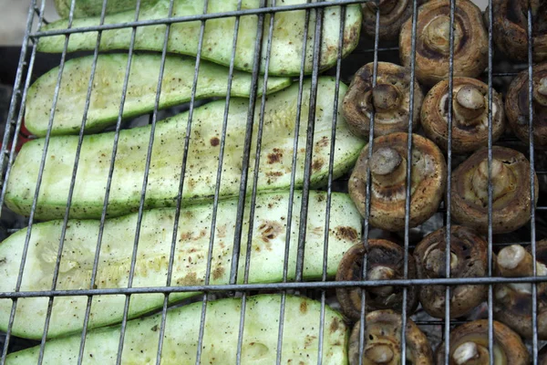 Grill champignon zucchini — Stock Photo, Image