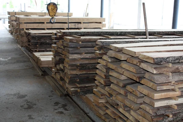 Trä i fabriken — Stockfoto