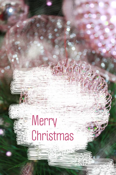 Kerstboom kaart achtergrond — Stockfoto