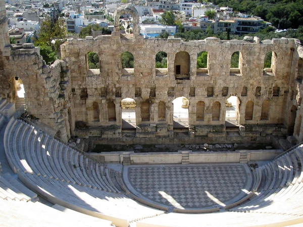 Anfiteatro ad Atene Grecia — Foto Stock