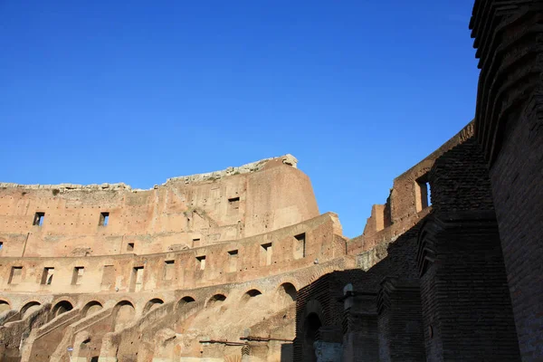 Colosseum Róma Olaszország Nap Idő — Stock Fotó