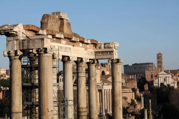 Arquitetura Antiga Roma Itália — Fotografia de Stock