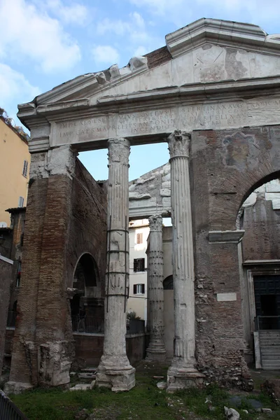 Arquitetura Antiga Roma Itália — Fotografia de Stock