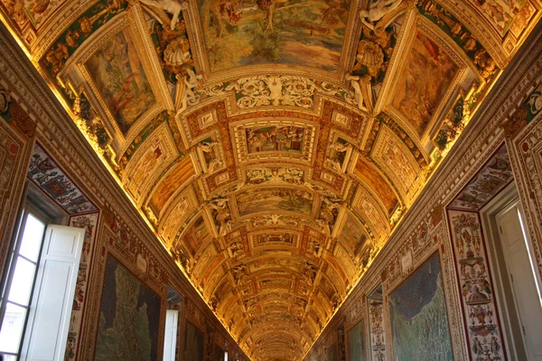 Vatican Museum Rome Italy Map Galarie — Stock Photo, Image