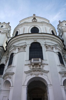 Salzburg 2018. Salzburg Katedrali. Avusturya. Salzburg'un barok mimari tarihi yerler.