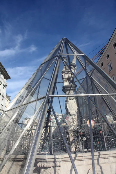 Salzburgo Áustria Março 2018 Estátua Soldado Cidade Austríaca Salzburgo — Fotografia de Stock