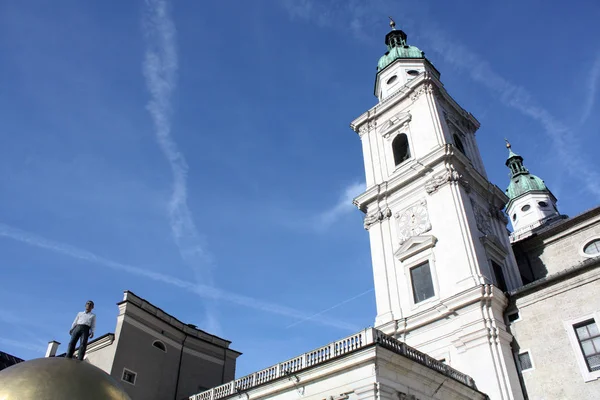 Salzburgo Áustria Março 2018 Catedral Salzburgo Saint Rupert Saint Vergilius — Fotografia de Stock