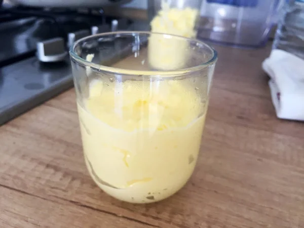 Crème Dans Verre — Photo