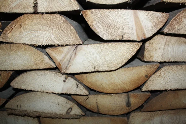 Firewood Background Wooden Organic Texture — 스톡 사진