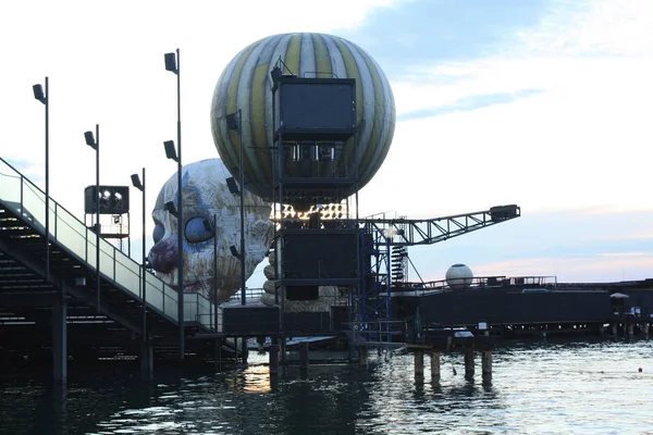 Bregenz Vorarlberg Austria June 2019 Плаваюча Театральна Сцена Просто Неба — стокове фото