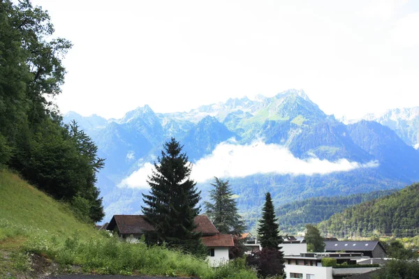 Österreich Landschaft Mit Österreichischen Alpen Sommer Den Bergen — Stockfoto