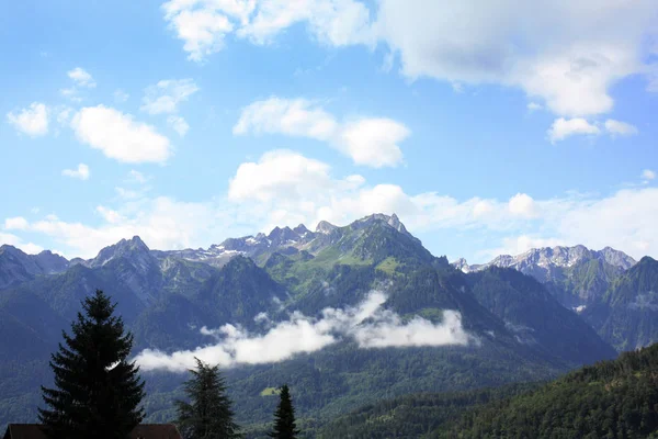 Austria Paisaje Con Alpes Austríacos Verano Las Montañas —  Fotos de Stock