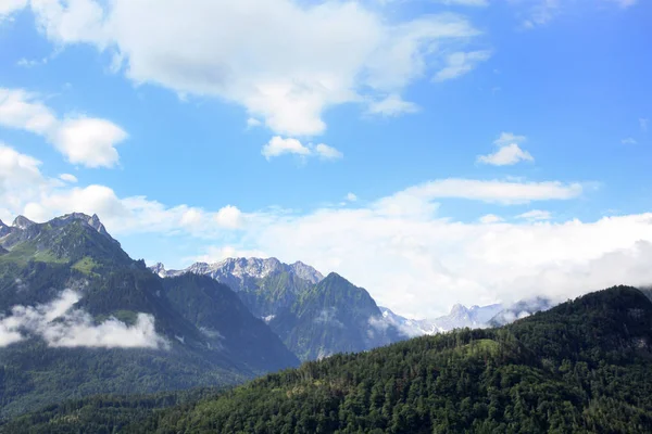 Austria Paisaje Con Alpes Austríacos Verano Las Montañas — Foto de Stock