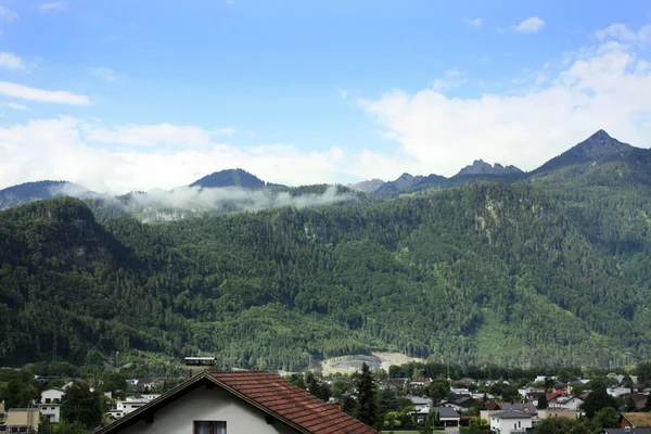 Austria Paisaje Con Alpes Austríacos Verano Las Montañas —  Fotos de Stock