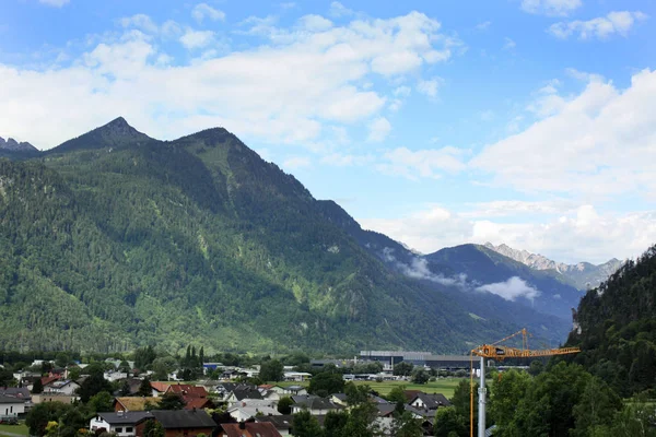 Austria Paisaje Con Alpes Austríacos Verano Las Montañas —  Fotos de Stock