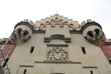 Almanya 'daki Neuschwanstein Kalesi. Unesco Dünya Kültür Mirası Ludwig Şatosu. Prenses Sissi..