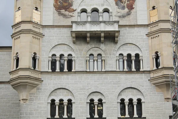 Almanya Daki Neuschwanstein Kalesi Unesco Dünya Kültür Mirası Ludwig Şatosu — Stok fotoğraf