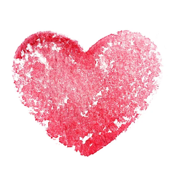 Watercolor Red Heart Abstract Background Watercolor Colorful Texture — Stock Photo, Image