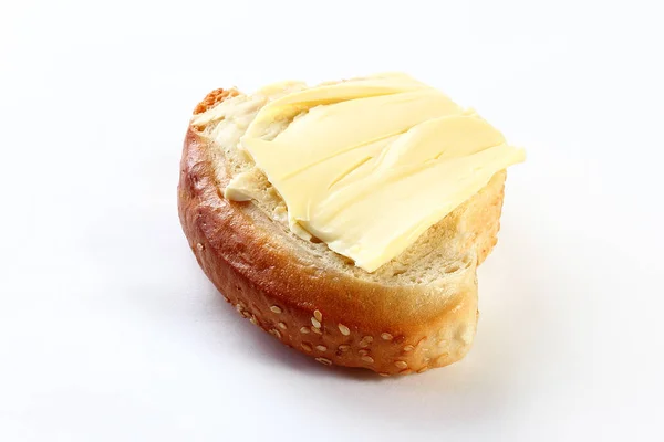 Braed řezy s máslem — Stock fotografie
