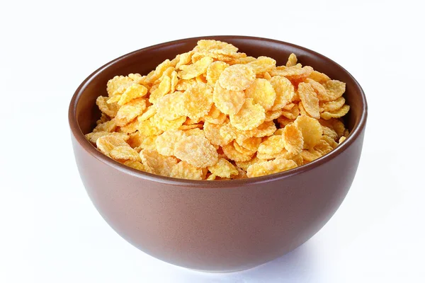 Corn flakes in a bowl — Stock Photo, Image