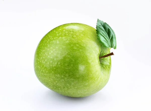 잎 녹색 사과 — 스톡 사진