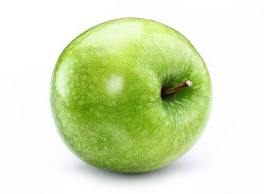 Beyaz arkaplanda elma