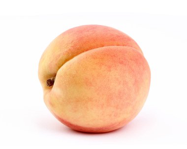 Şeftali izole beyaz arka plan