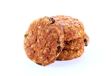 pasta, bisküvi, çerezleri izole beyaz arka plan