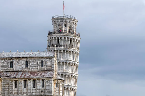 Pisa torre pendente primo piano dettaglio vista — Foto Stock