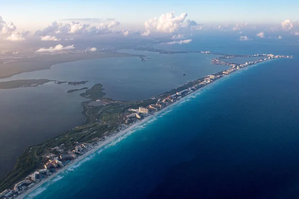Cancun vista aérea paisagem panorama — Fotografia de Stock