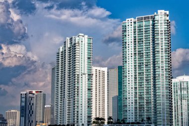Miami, Usa - 9 Şubat 2017 - Miami Florida otoyollar tıkanmış