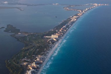 Cancun hava görünümünü panorama manzara
