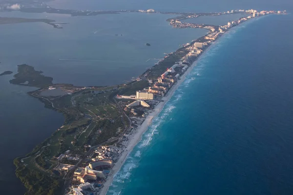 Cancun vista aérea paisagem panorama — Fotografia de Stock