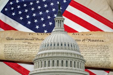 Bağımsızlık Bildirgesi 4 Temmuz 1776 tarihinde Washington Dc capitol