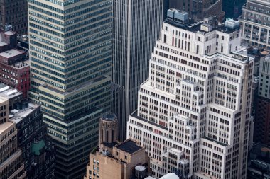 new york Manhattan gökdelenler havadan görünümü tavan
