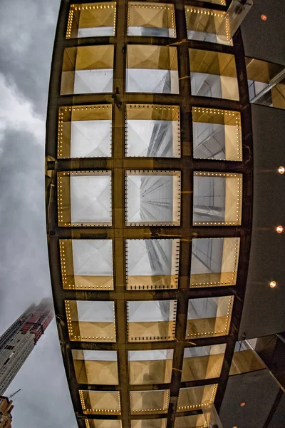 Nova Iorque Manhattan arranha-céus edifício detalhe — Fotografia de Stock