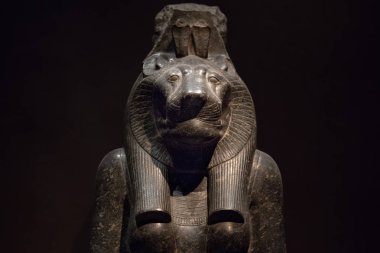 Sekhmet aslan godddes Mısır tanrıları ölü din sembol taş heykel