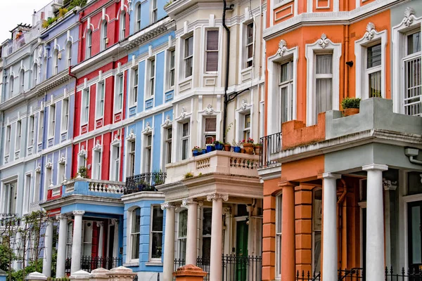 Portobello road london street colorful buildings — Stock Photo, Image