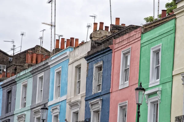 Portobello road london street colorful buildings — Stock Photo, Image