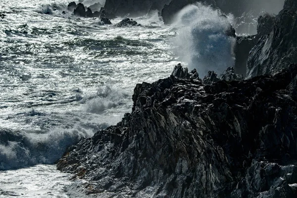 Tsunamin tropisk orkan på havet — Stockfoto