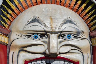 Melbourne, Avustralya - 16 Ağustos 2017 - Melbourne Luna Park