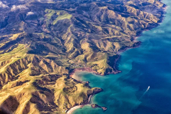 Nova paisagem aérea da ilha zelandesa do norte — Fotografia de Stock