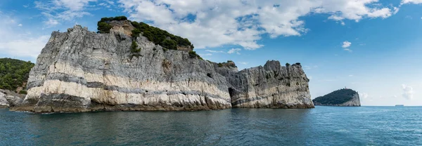 Panorama widok wyspa Palmaria krajobraz dziedzictwa unesco — Zdjęcie stockowe