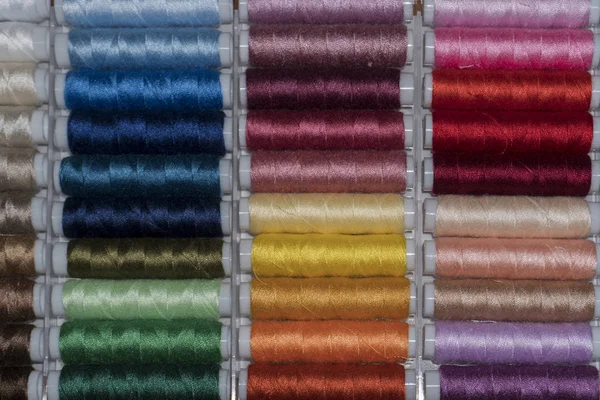 many colors sewing Thread spools