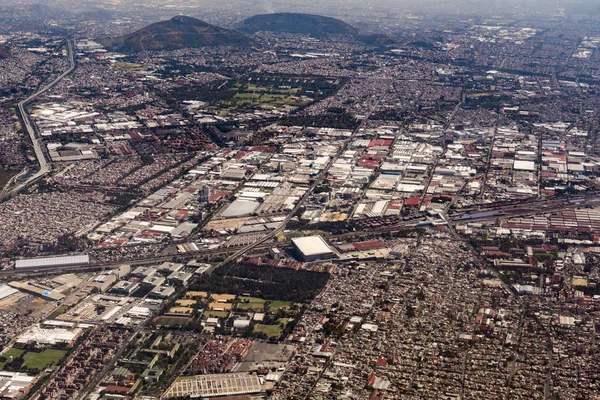 Mexiko Stadt Luftaufnahme Stadtbild panorama — Stockfoto