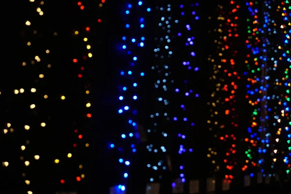 Weihnachten Hintergrund Straßenlaternen Glam — Stockfoto