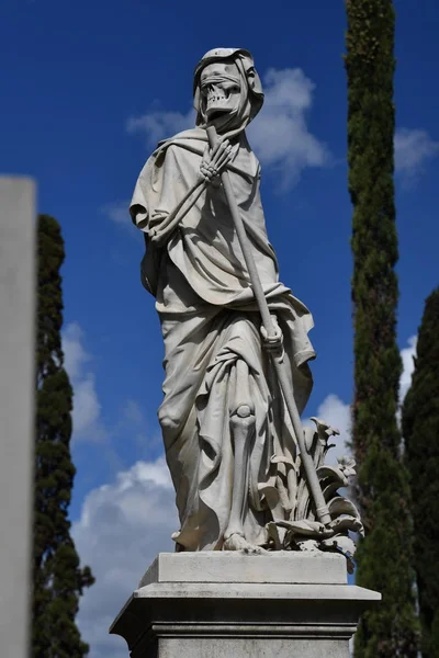 Floransa harika heykeller mezarlıkta İngilizce — Stok fotoğraf