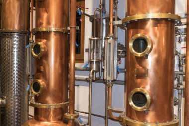hala imbik damıtım içinde bakır 