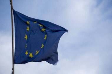Roma'da mavi bayrak sallayarak Avrupa